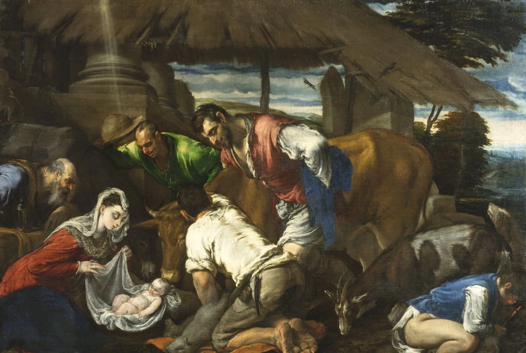  7-Leandro Dal Ponte, detto Bassano-Adorazione dei pastori - Palazzo Corsini, Gallerie Nazionali Barberini Corsini, Roma 